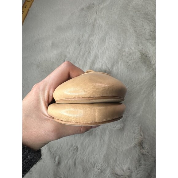 Sam Edelman Shoes Womens 10 Nude Ballet Flats Leather Comfort Classic - Picture 7 of 8